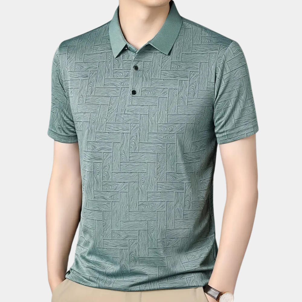 Casual Męska Koszulka - Noah-Beżowy-S-Trend Polska