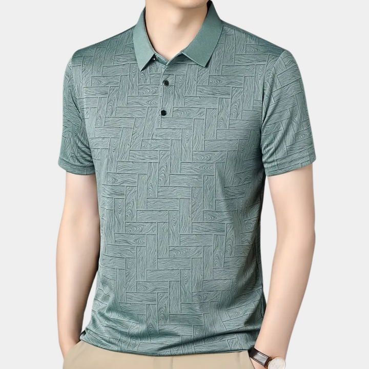 Casual Męska Koszulka - Noah-Beżowy-S-Trend Polska