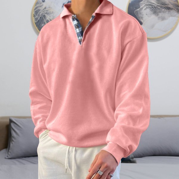 Casual Męski Sweter - Victor-Róża-S-Trend Polska