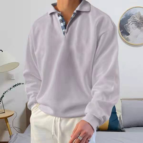 Casual Męski Sweter - Victor-Szary-S-Trend Polska