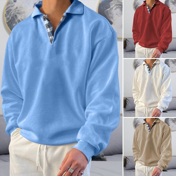 Casual Męski Sweter - Victor-Biały-S-Trend Polska