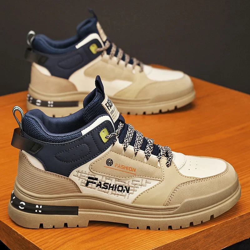 Casual Męskie Buty Wędrówkowe – Nico-Brązowy Niebieski-39-Trend Polska