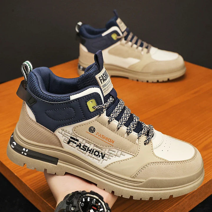 Casual Męskie Buty Wędrówkowe – Nico-Brązowy Niebieski-39-Trend Polska