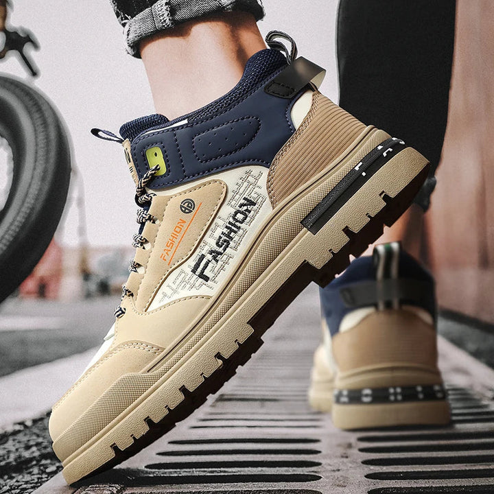 Casual Męskie Buty Wędrówkowe – Nico-Brązowy Niebieski-39-Trend Polska