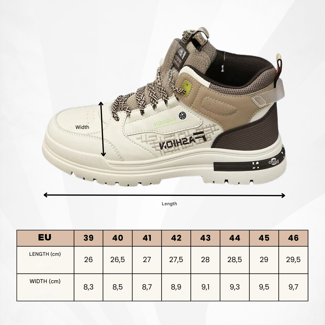 Casual Męskie Buty Wędrówkowe – Nico-Brązowy Niebieski-39-Trend Polska