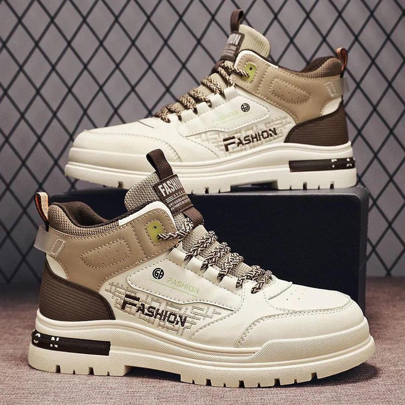 Casual Męskie Buty Wędrówkowe – Nico-Brązowy Niebieski-39-Trend Polska
