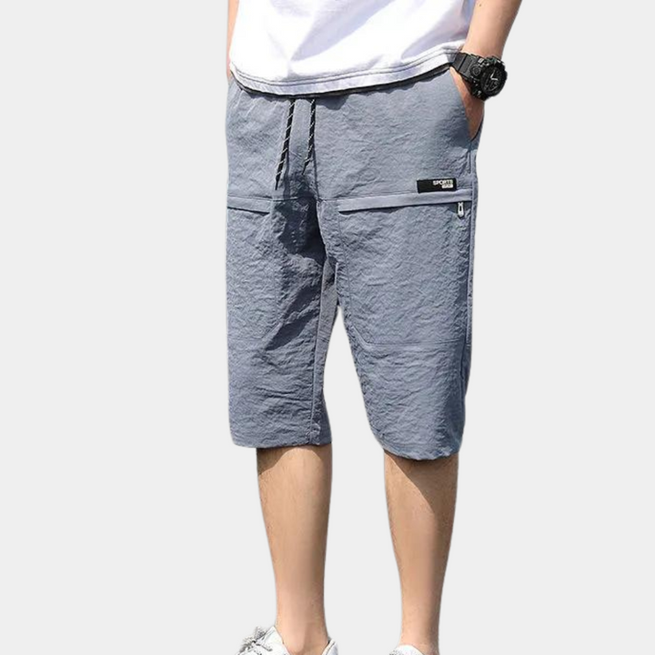 Casual Męskie Spodenki Cargo – Mediolan-Jasnoszary-S-Trend Polska