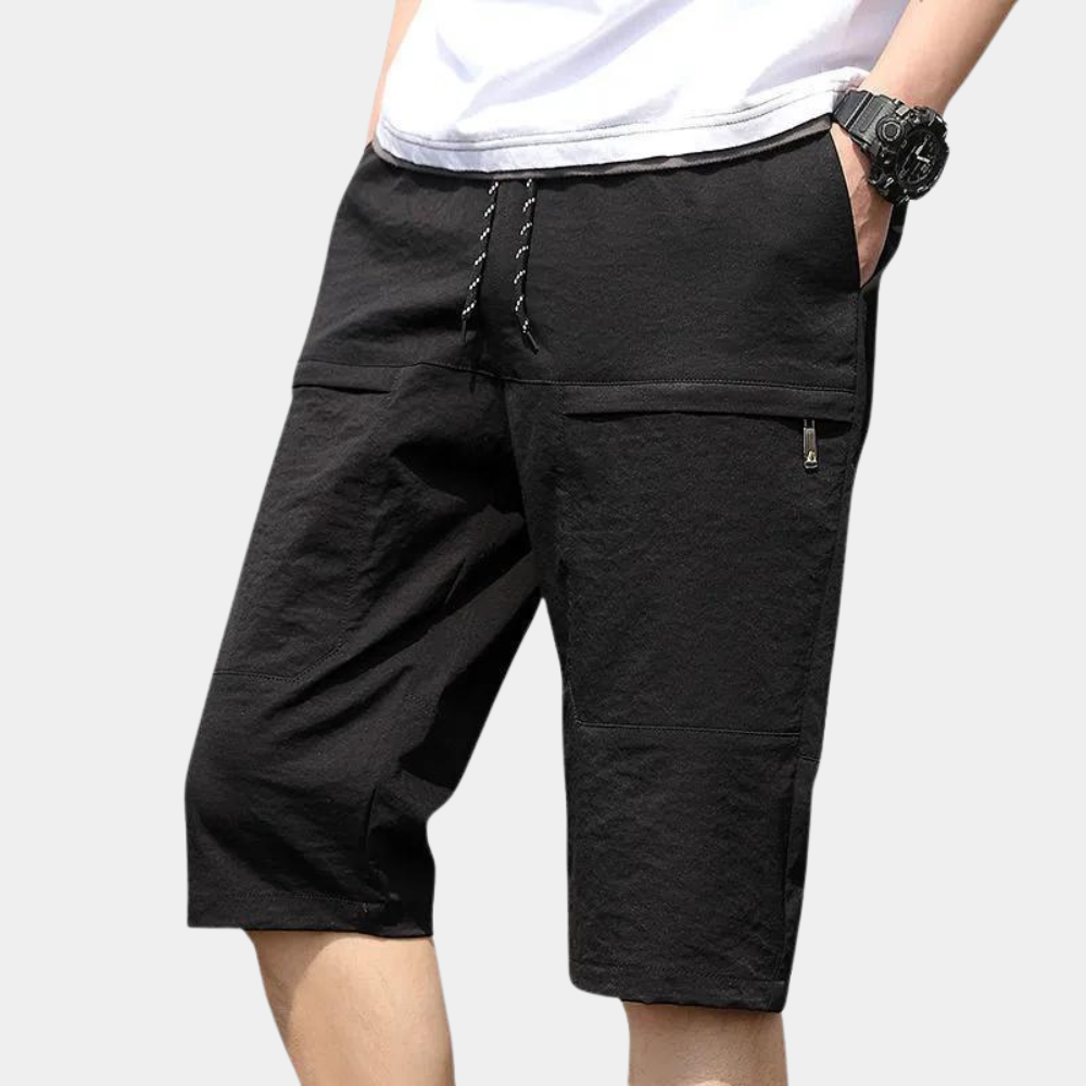 Casual Męskie Spodenki Cargo – Mediolan-Khaki-S-Trend Polska