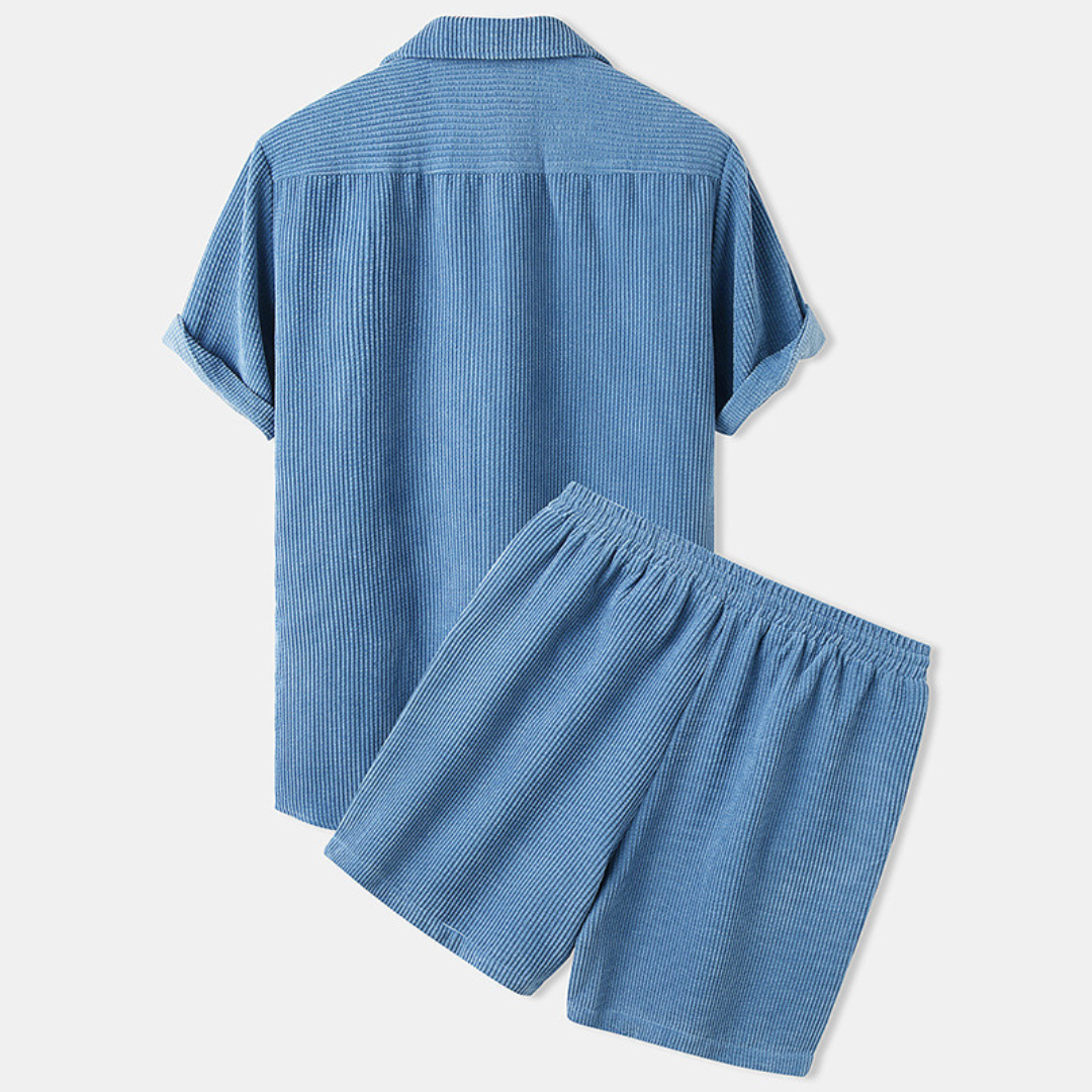 Casual Męskie Spodenki Letnie – Matteo-Jasnoniebieski-S-Trend Polska