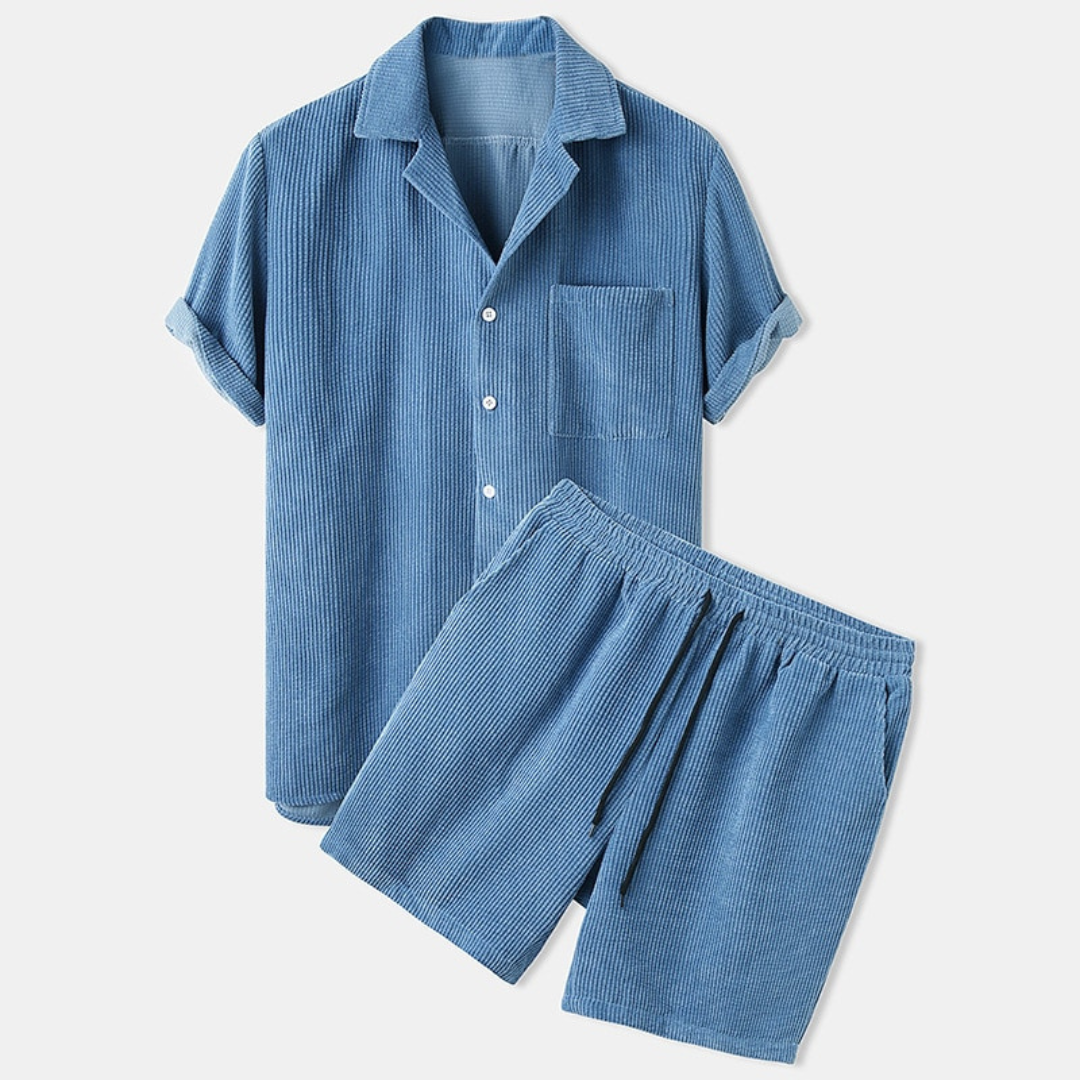 Casual Męskie Spodenki Letnie – Matteo-Jasnoniebieski-S-Trend Polska