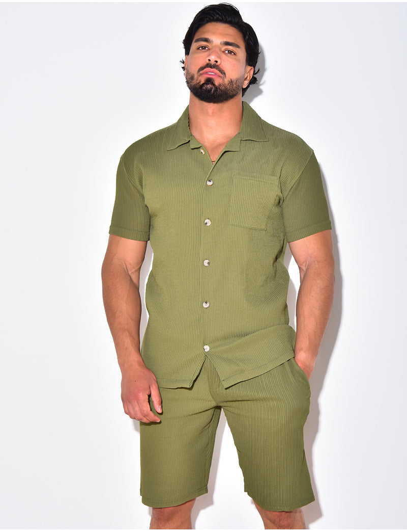 Casual Męskie Spodenki Letnie – Matteo-Zielony-S-Trend Polska