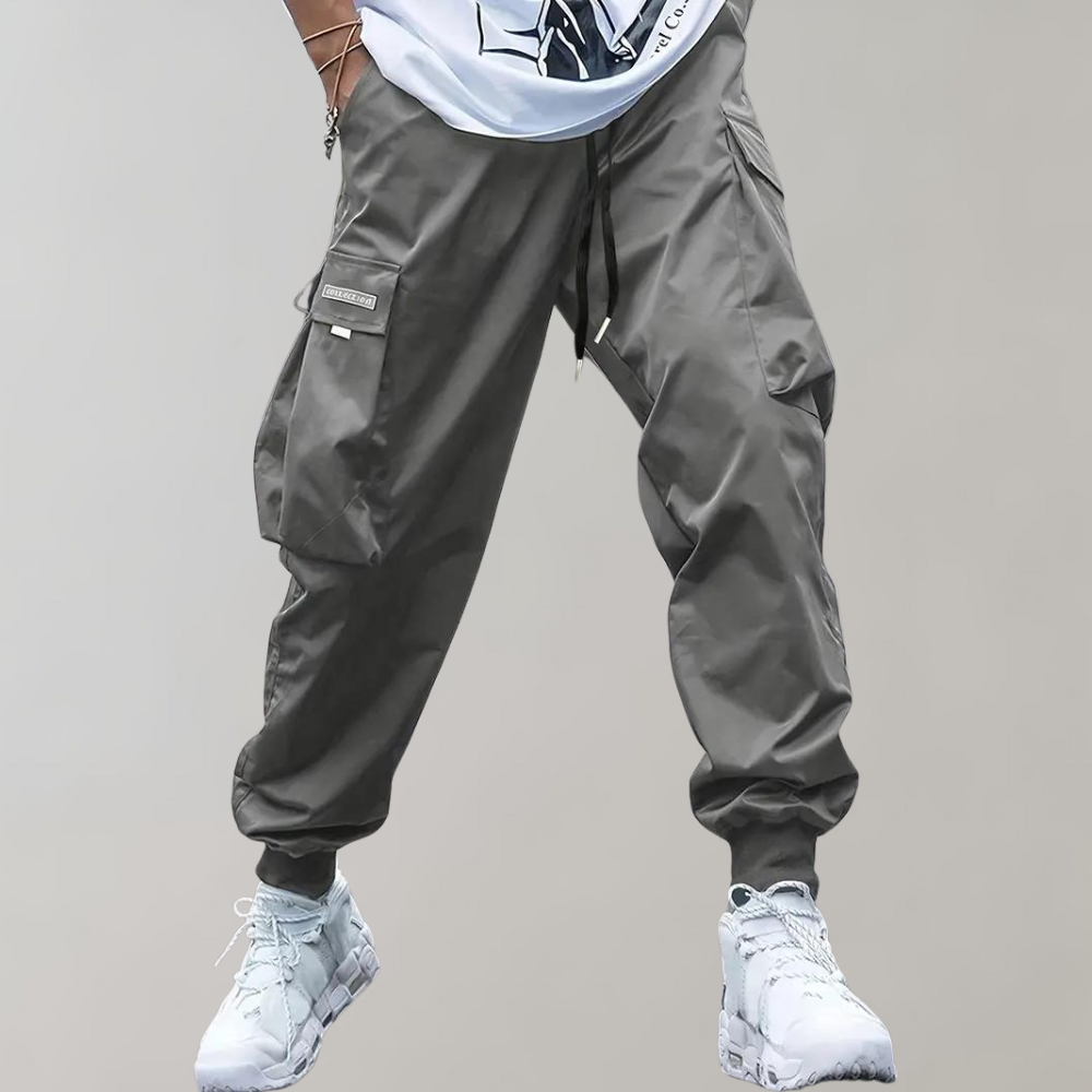 Casual Męskie Spodnie Cargo - Mason-Khaki-S-Trend Polska