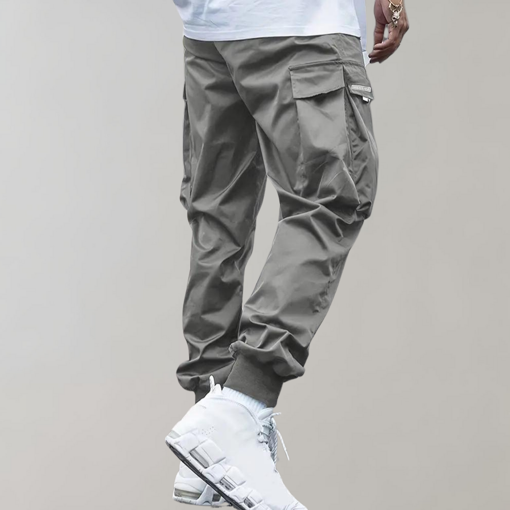 Casual Męskie Spodnie Cargo - Mason-Khaki-S-Trend Polska