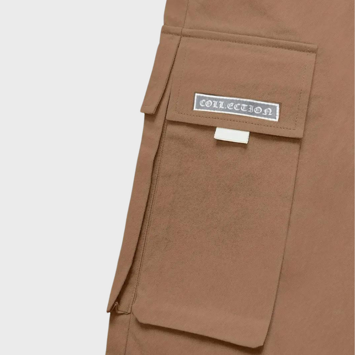 Casual Męskie Spodnie Cargo - Mason-Khaki-S-Trend Polska