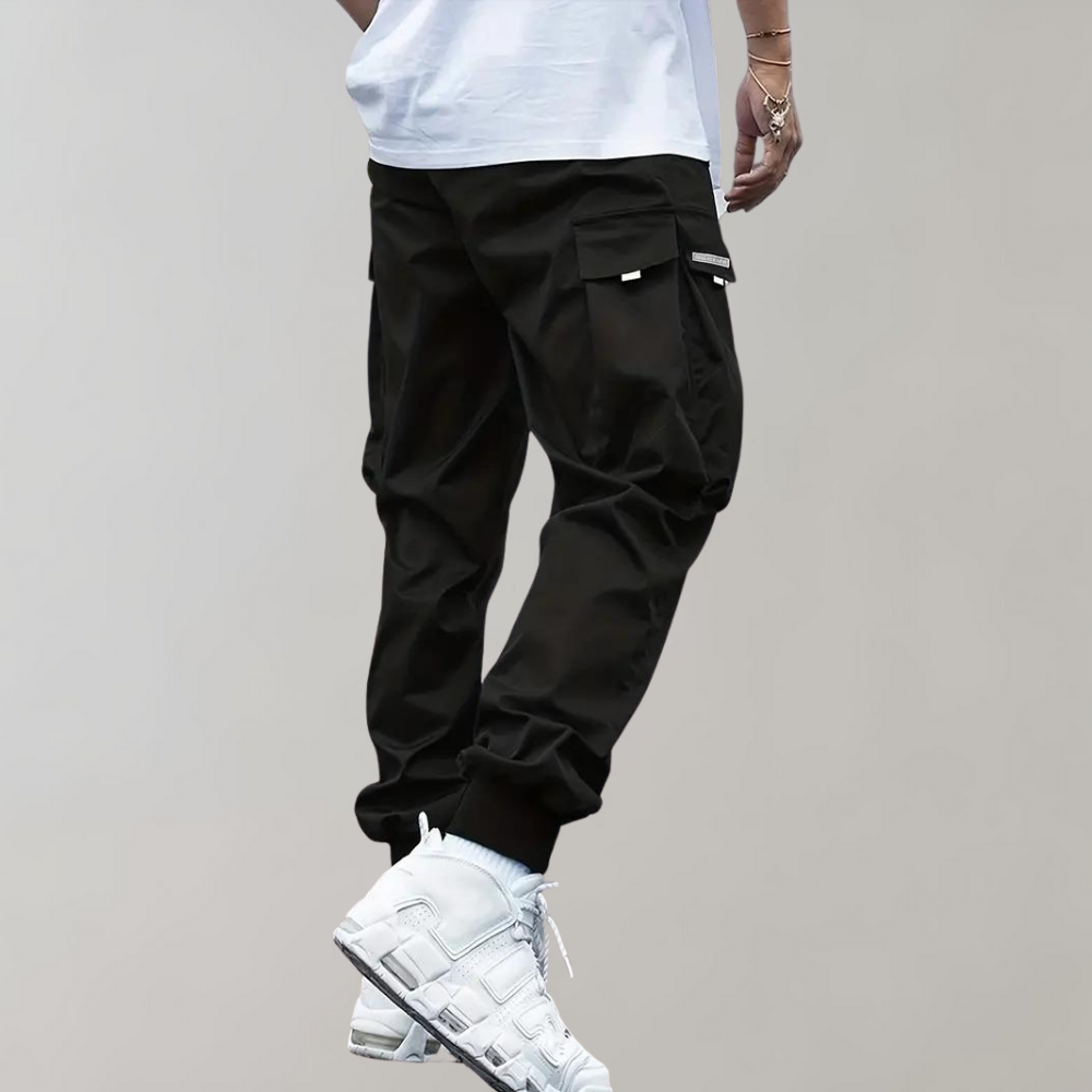 Casual Męskie Spodnie Cargo - Mason-Khaki-S-Trend Polska