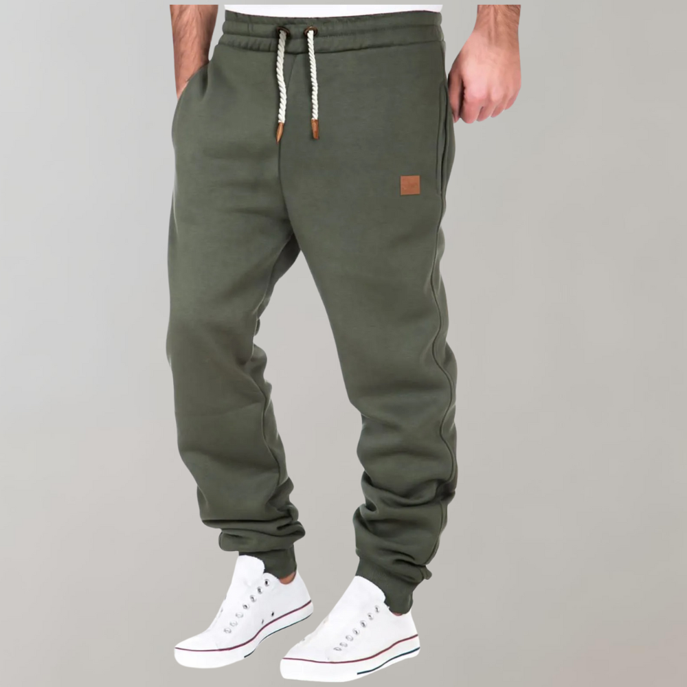Casual Męskie Spodnie Dresowe - Axel-Zielony-S-Trend Polska