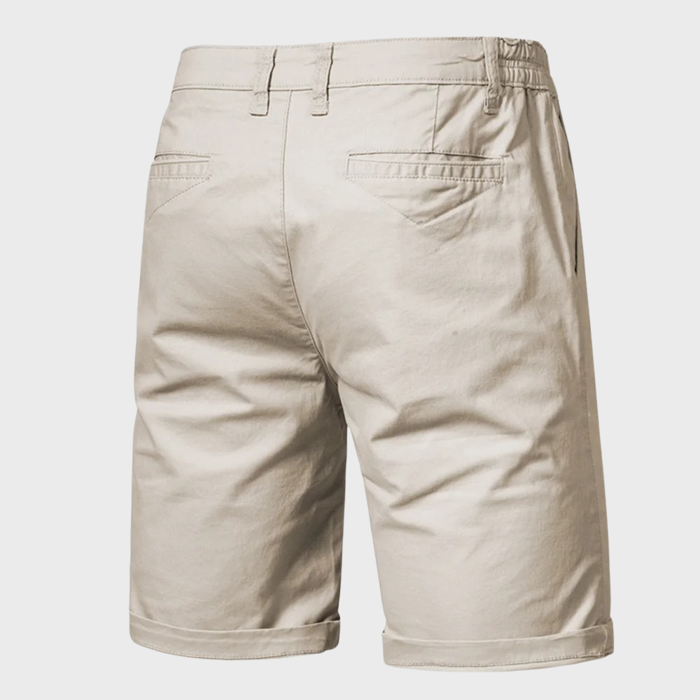 Casual męskie szorty z bawełny - Luca-Zielony-XS-Trend Polska
