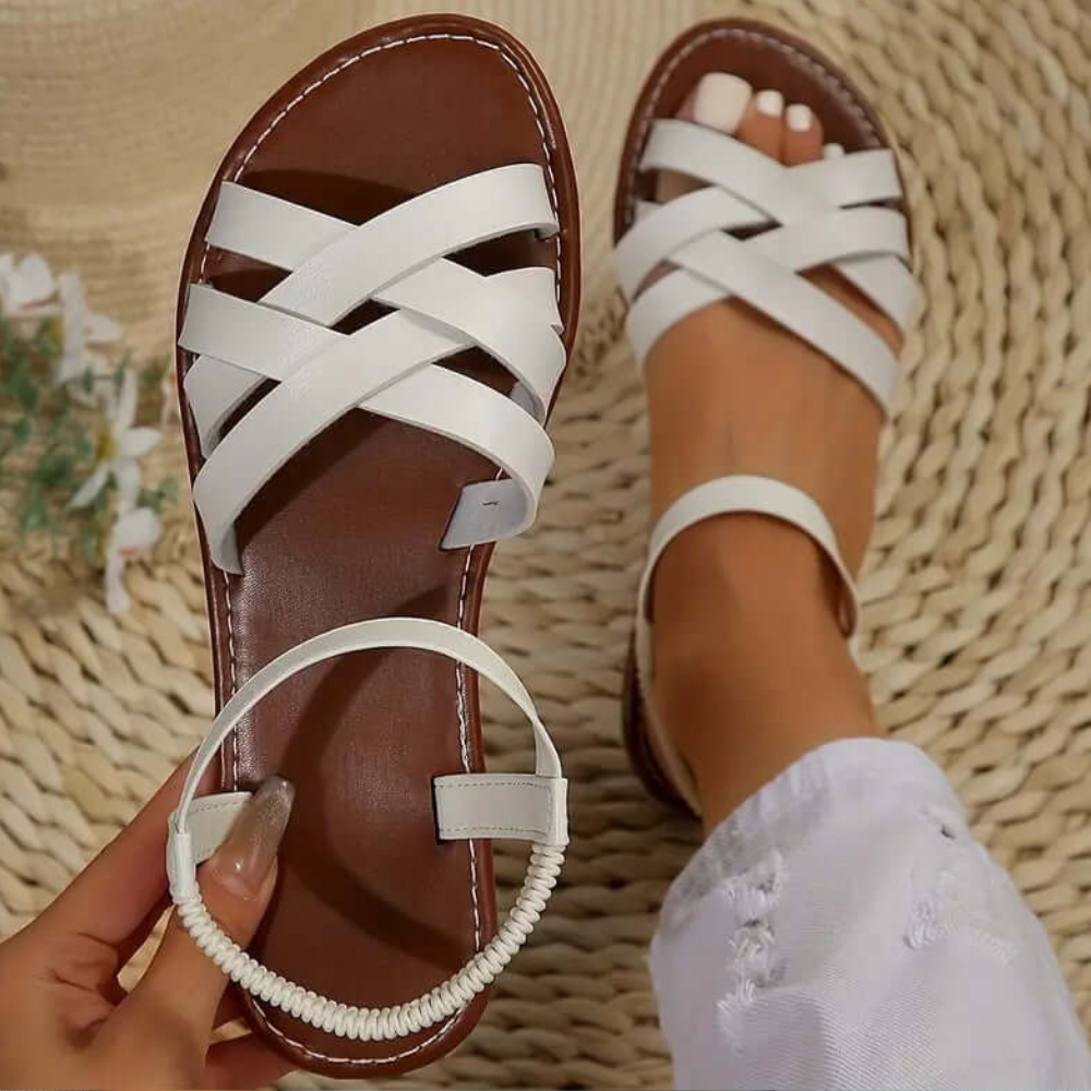 Casual Sandały dla Kobiet - Lina-Biały-35-Trend Polska