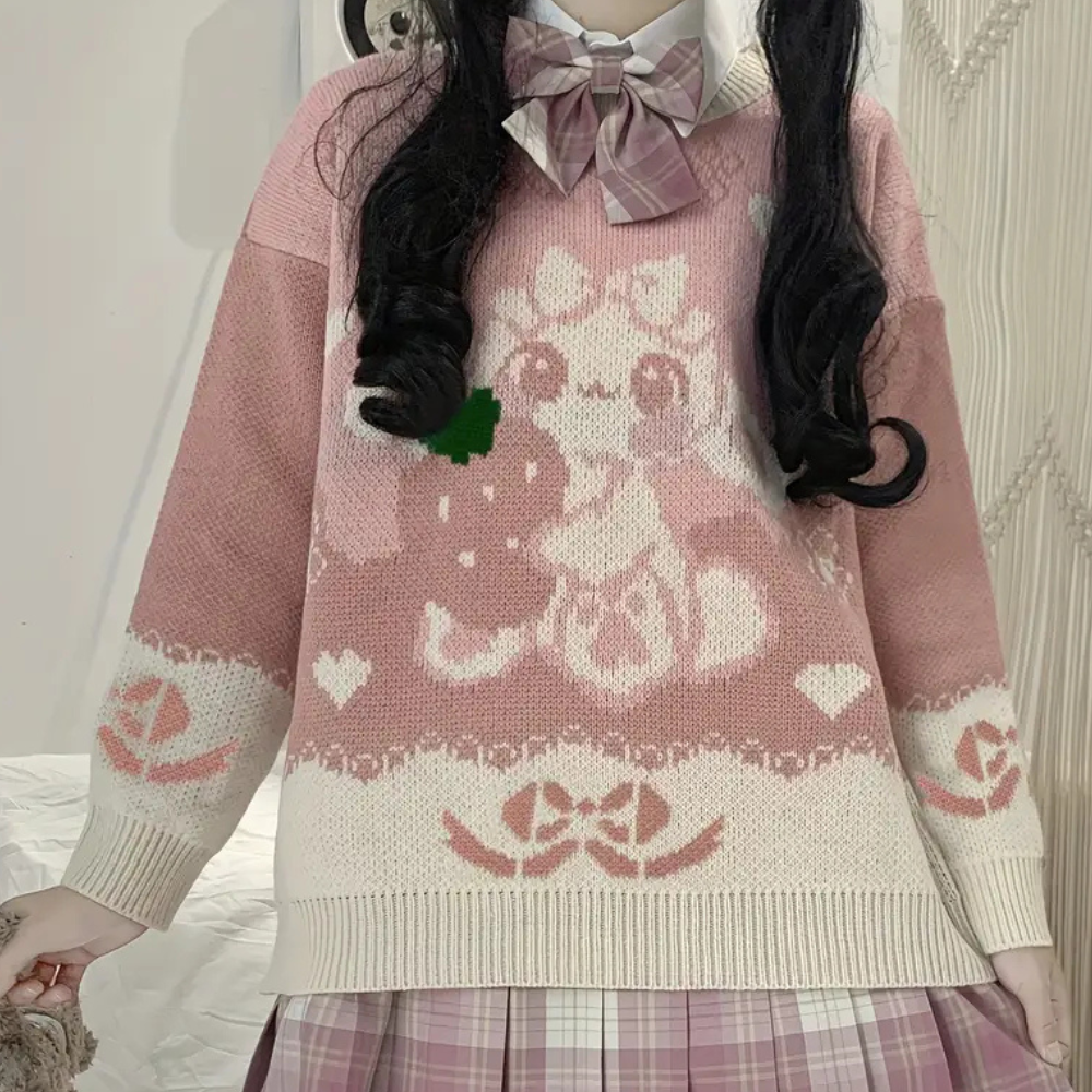 Casual Sweter z Okrągłym Dekoltem dla Kobiet - Riva-XS-Trend Polska
