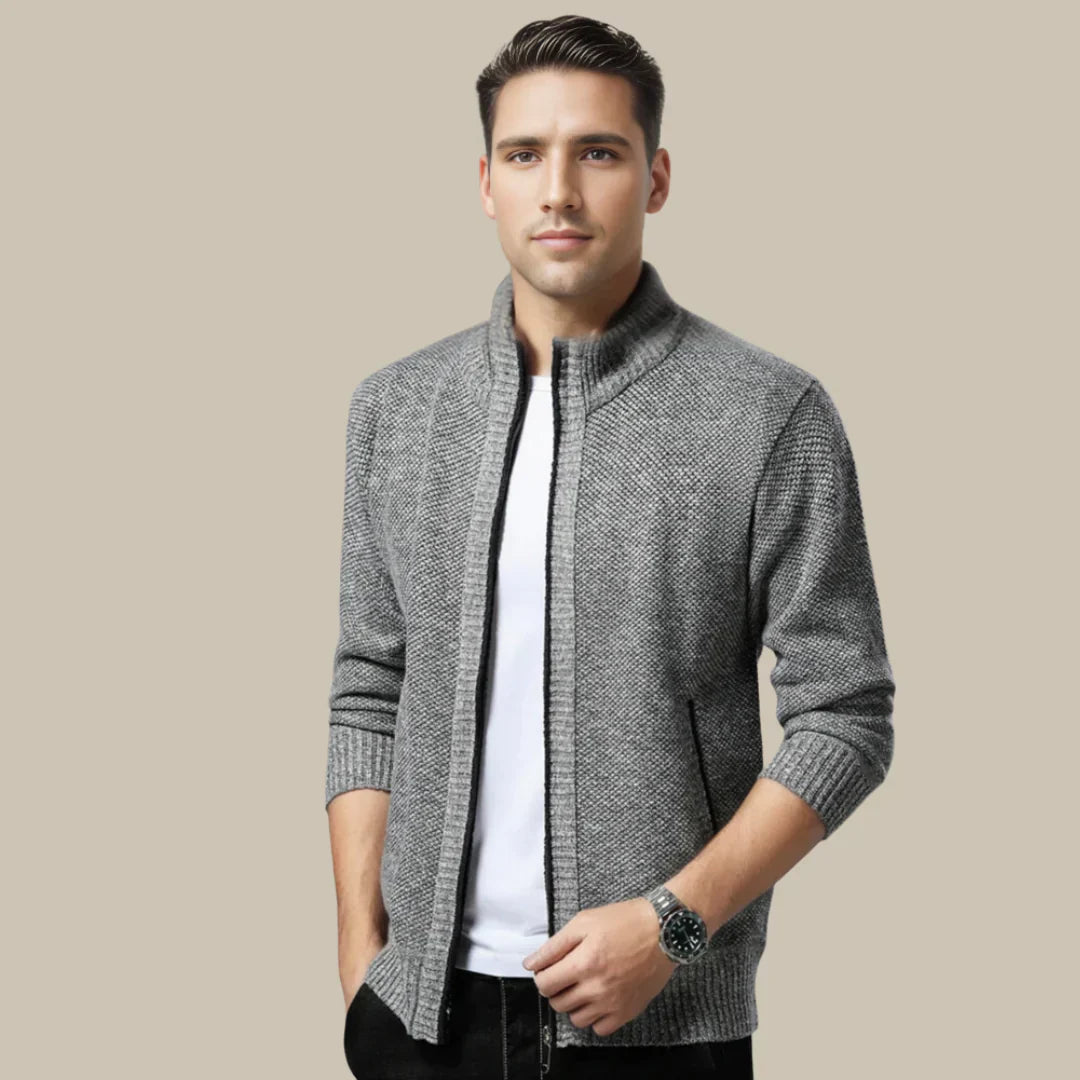 Casual Vest z zamkiem - Blake-Szary-S-Trend Polska