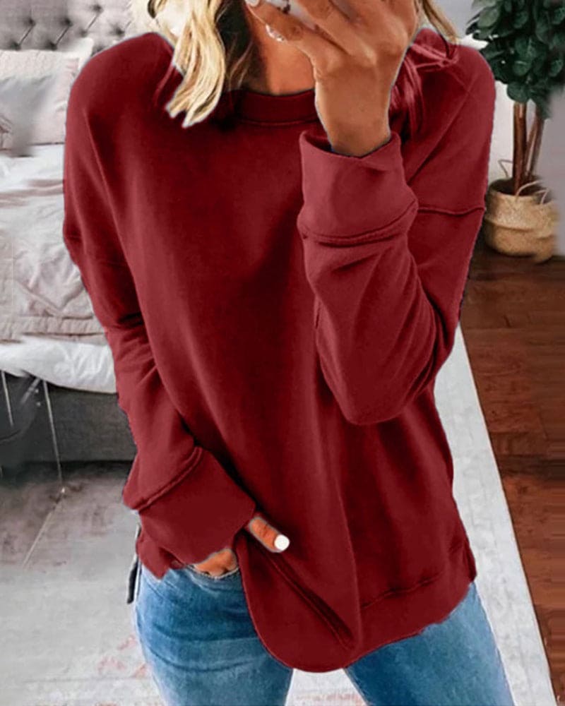 Casualna bluza - Harper-Bordeaux-XS-Trend Polska