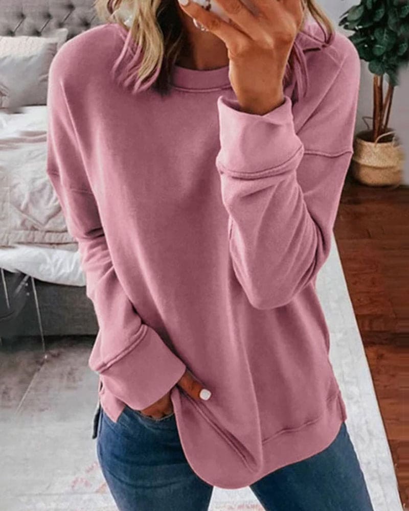 Casualna bluza - Harper-Różowy-XS-Trend Polska