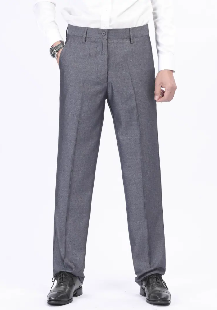 Cayden Zakelijke Pantalon - Heren-Grijs-Trend Polska