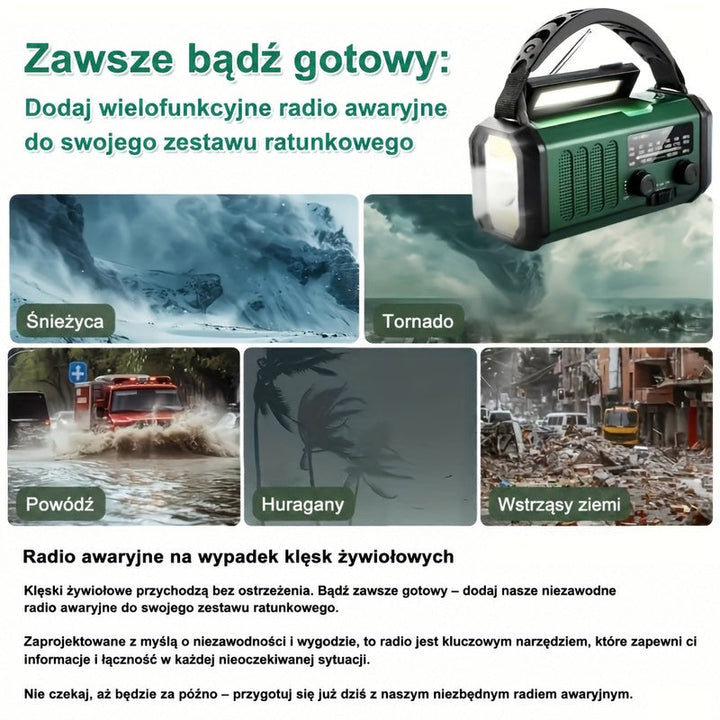 Multifunkcyjny radio ratunkowe - SurvivorPower-Trend Polska