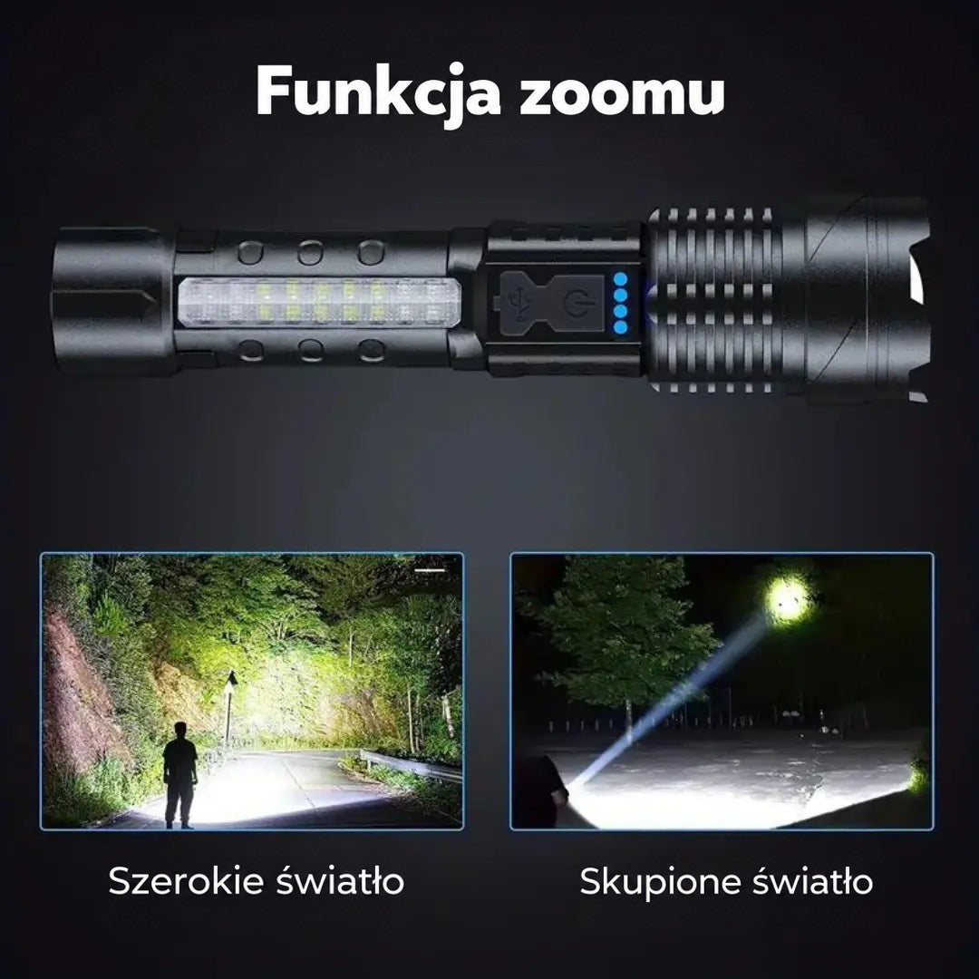 Ultrajasna Latarka Militarny 5000 Lumen - PowerBeam-Trend Polska