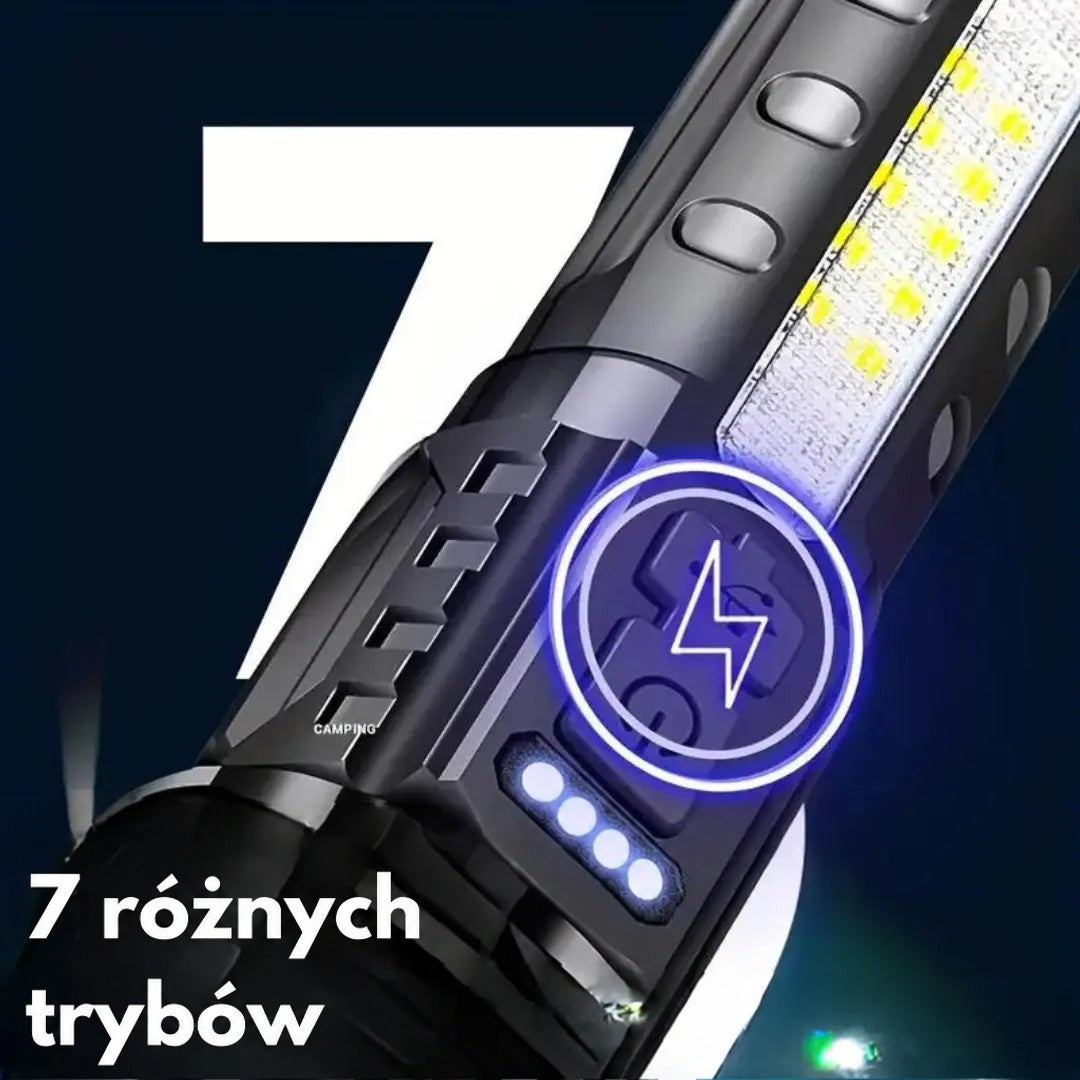 Ultrajasna Latarka Militarny 5000 Lumen - PowerBeam-Trend Polska