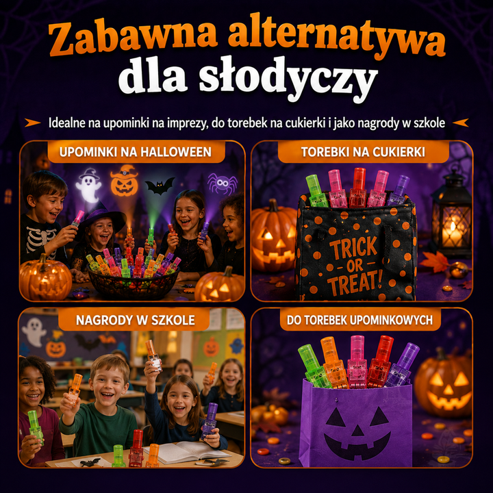 Cztery zastosowania zamiast słodyczy: upominki na przyjęcie, torba na cukierki, nagrody w klasie i wypełnienie woreczków 14