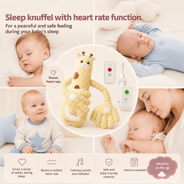 DreamBuddy – uspokajająca pluszowa przytulanka do snu dla niemowląt