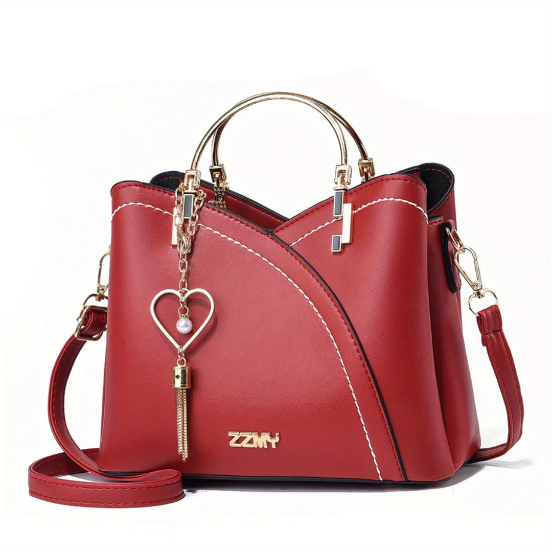 Chic Dames Torebka - LuxeGrace-burgundia-Trend Polska
