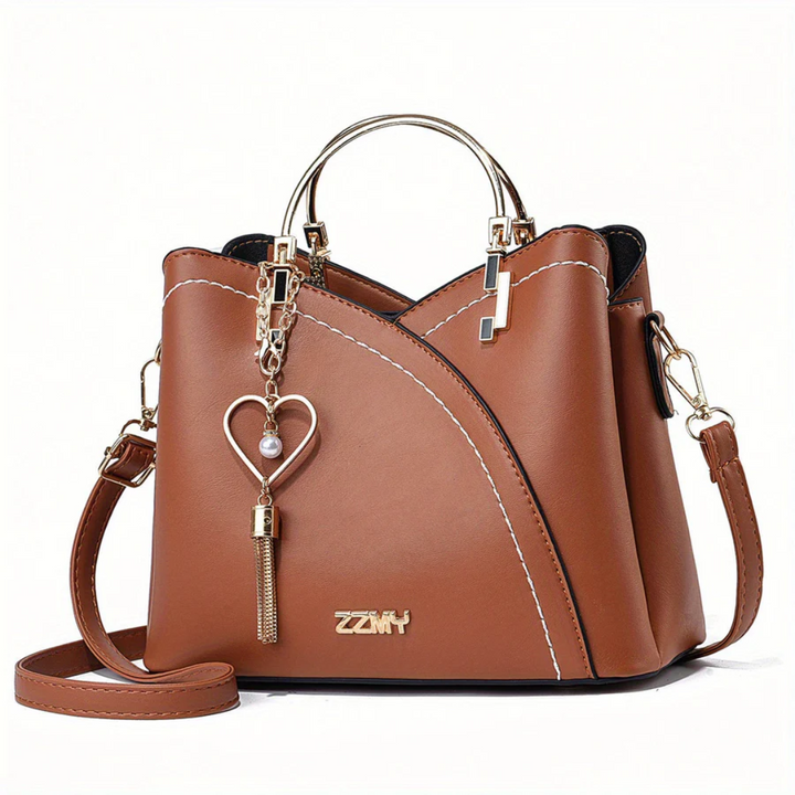 Chic Dames Torebka - LuxeGrace-kolor jednolity w kolorze ziemi-Trend Polska