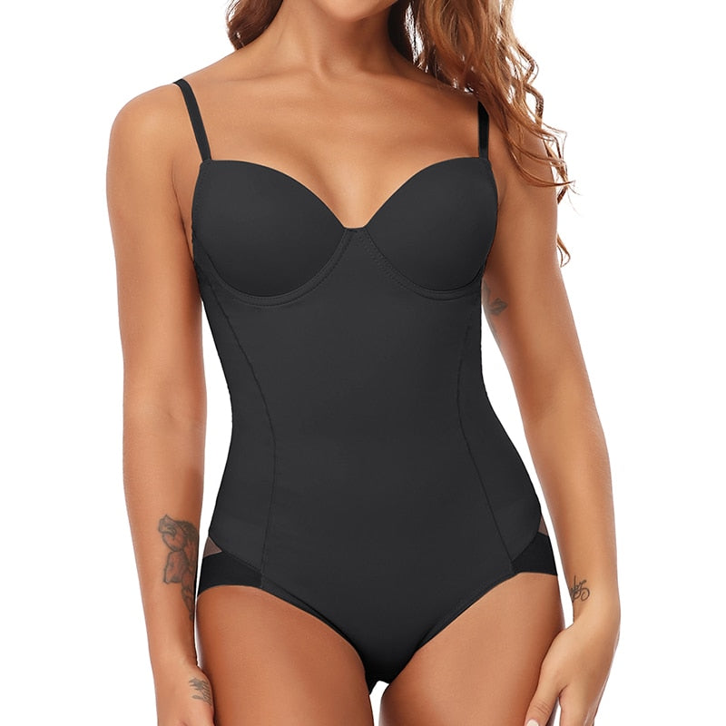 Chic wyszczuplający body shapewear - Élise-Beżowy-S-Trend Polska