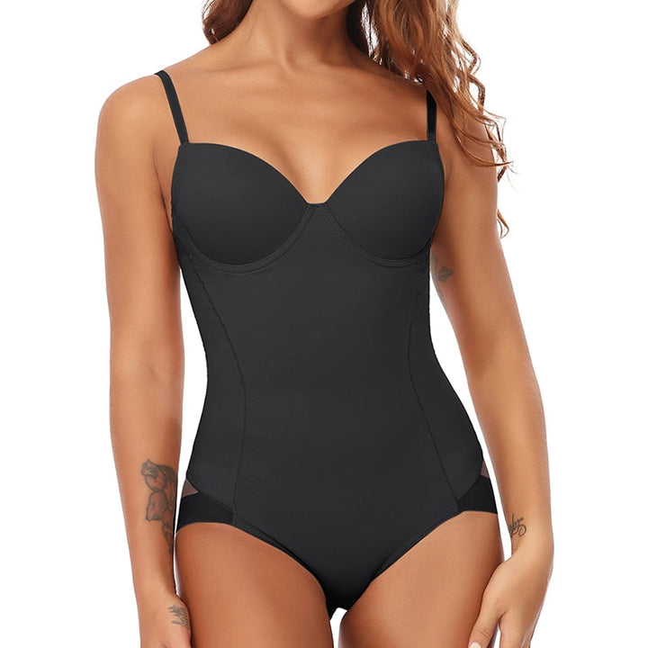 Chic wyszczuplający body shapewear - Élise-Beżowy-S-Trend Polska