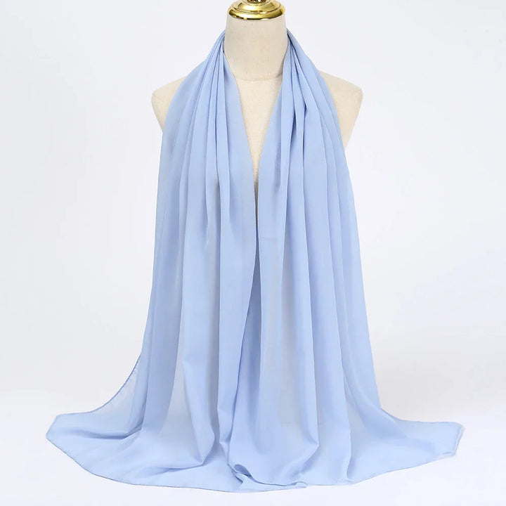 Chiffon Hijab Szalik – Leilani-Błękitny-Trend Polska