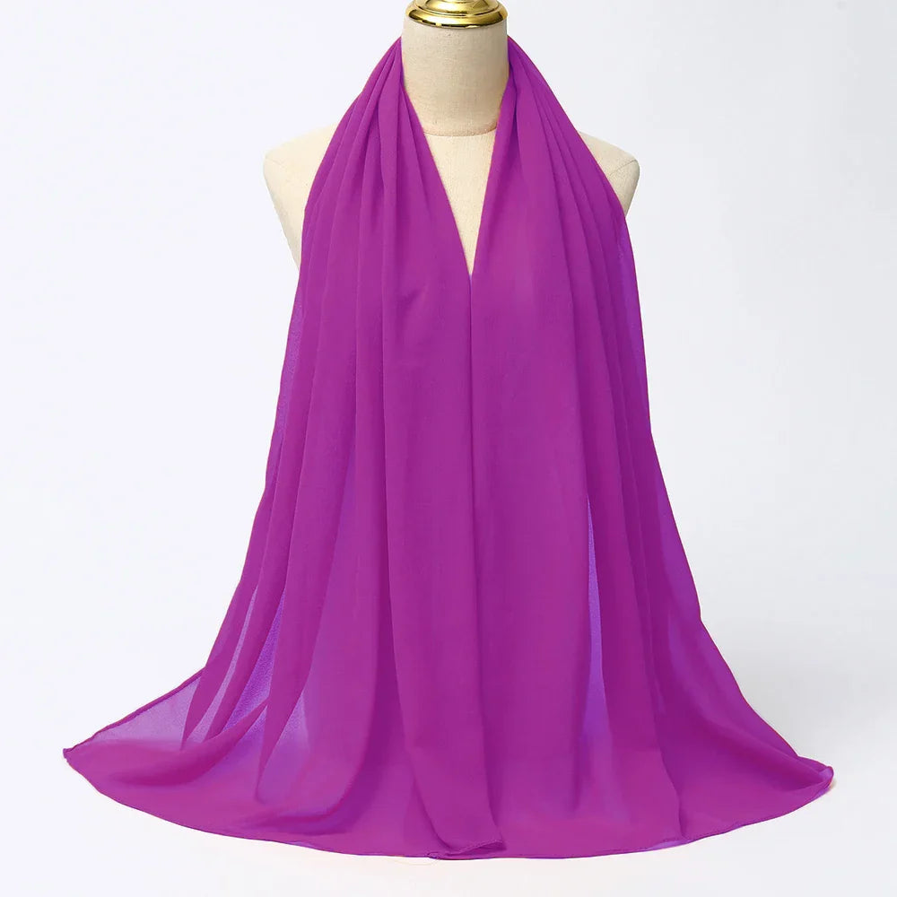 Chiffon Hijab Szalik – Leilani-Dunkellila-Trend Polska