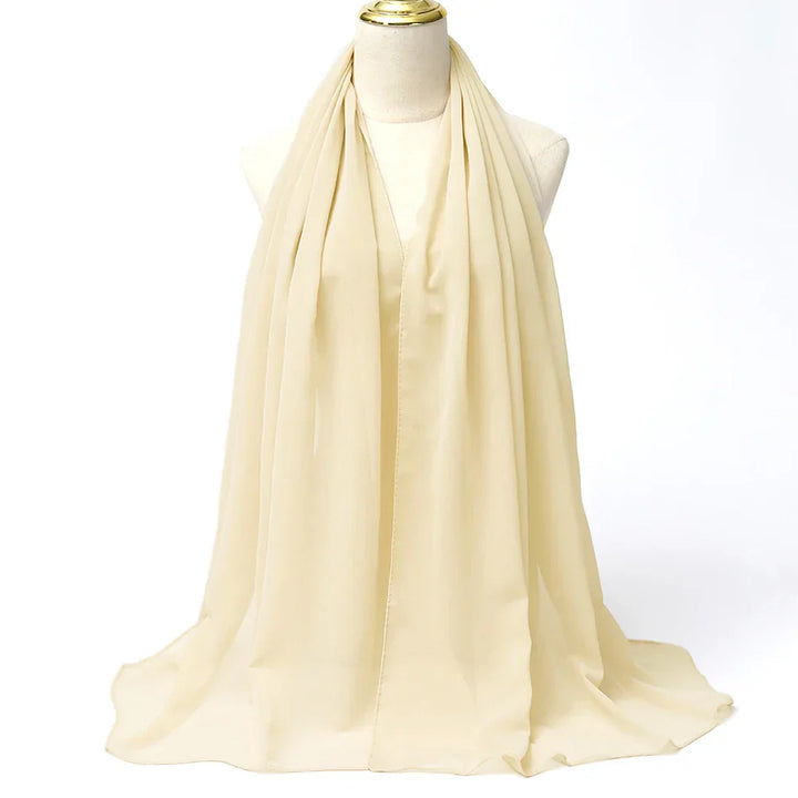 Chiffon Hijab Szalik – Leilani-Krem-Trend Polska