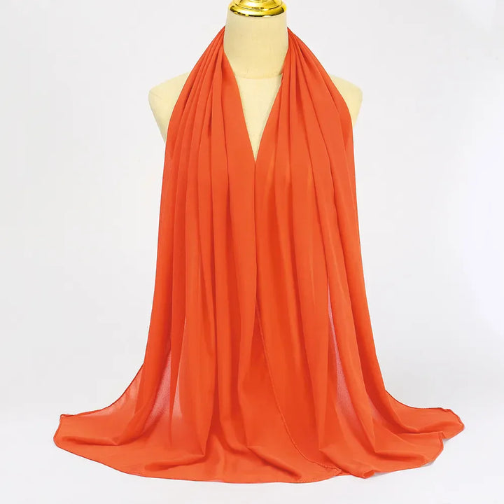 Chiffon Hijab Szalik – Leilani-Pomarańcza-Trend Polska