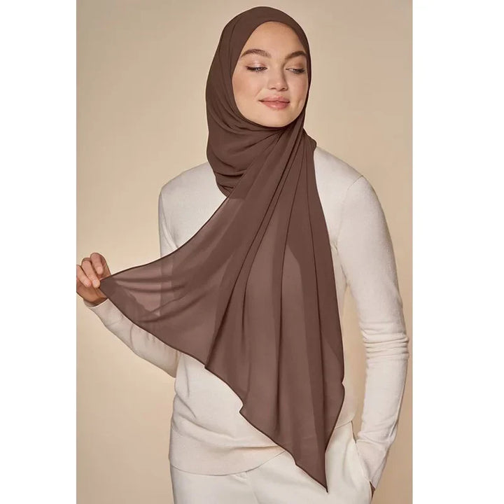 Chiffon Hijab Szalik – Leilani-Błękitny-Trend Polska