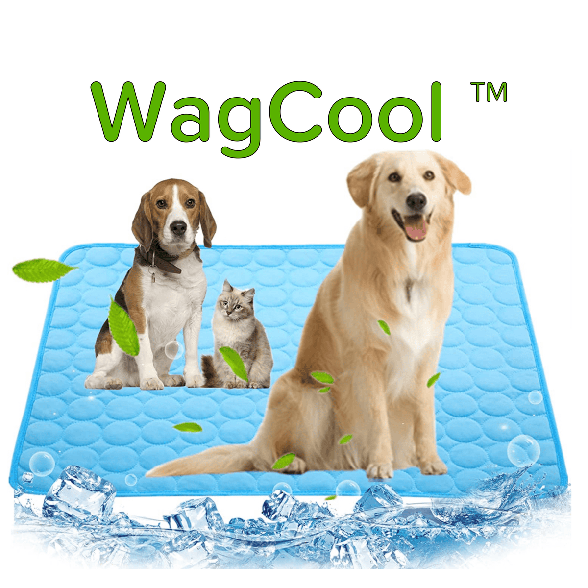 Chłodząca Mata dla Psów - Mata CoolPet-XS 40x30cm-Niebieski-Trend Polska