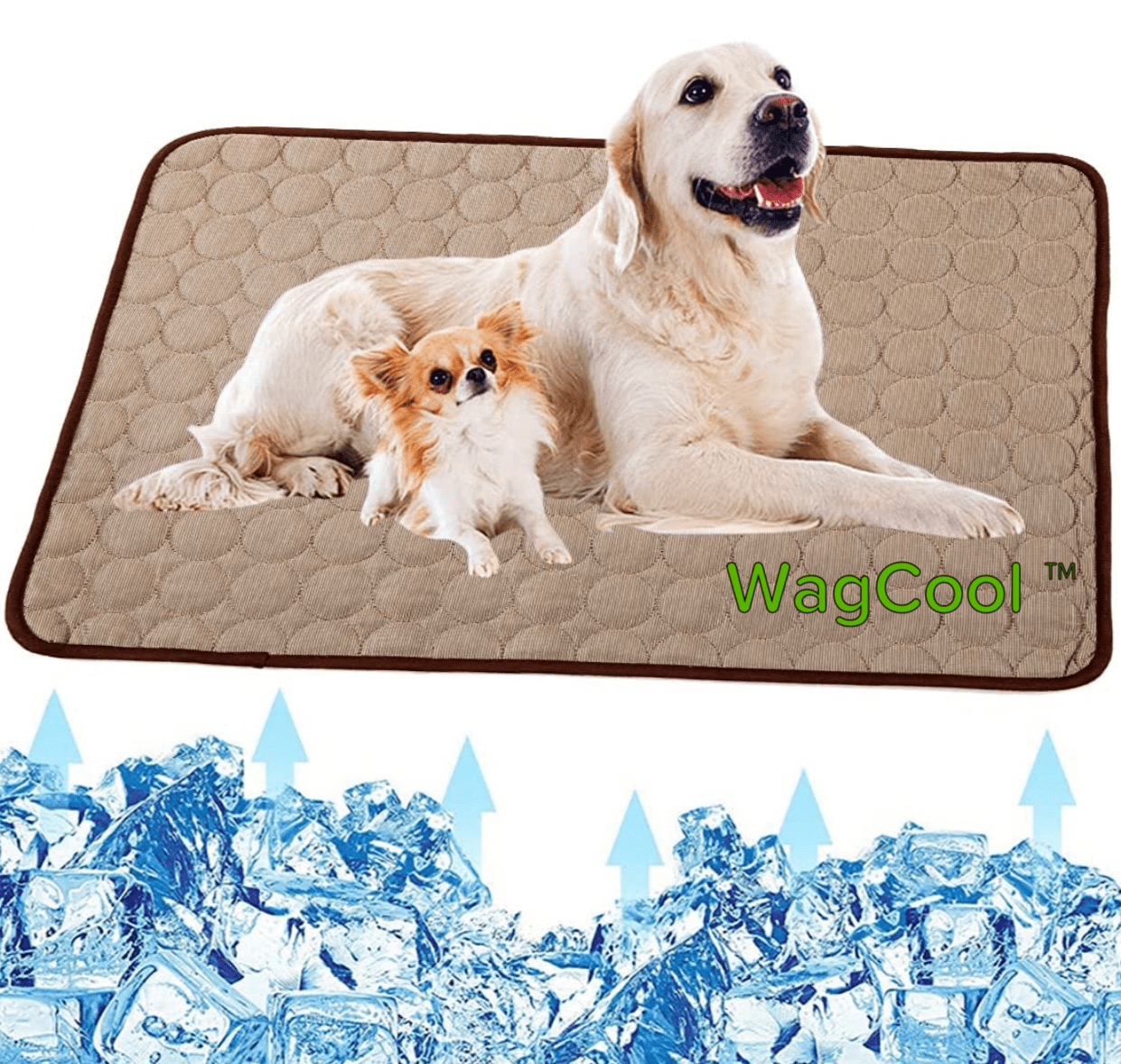 Chłodząca Mata dla Psów - Mata CoolPet-XS 40x30cm-Kawa-Trend Polska