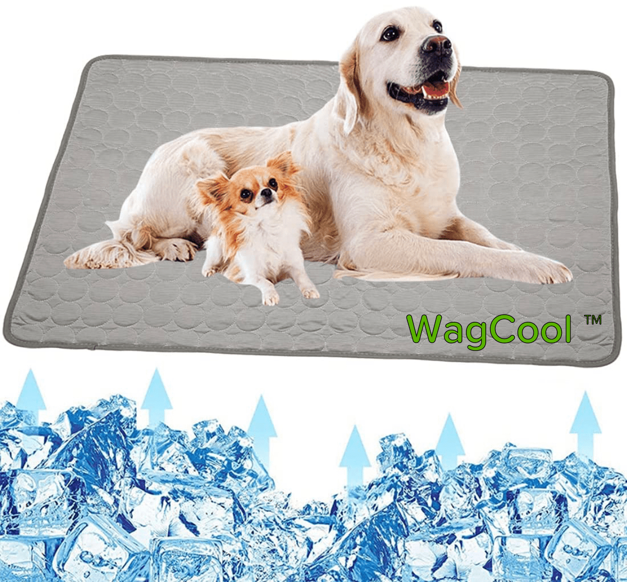 Chłodząca Mata dla Psów - Mata CoolPet-XS 40x30cm-Szary-Trend Polska