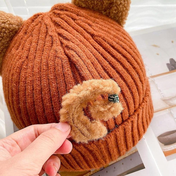 Ciepła zimowa czapka z uszami kota - PurrWarm-Beżowy-1-Trend Polska