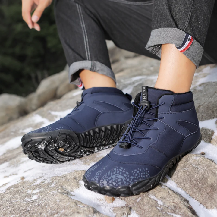 Ciepłe buty śniegowe Barefoot - FrostFlex-ciemnoniebieski-36-Trend Polska