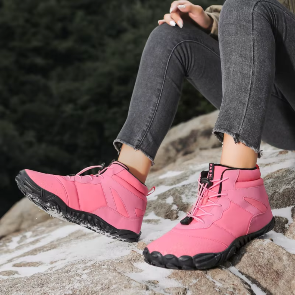 Ciepłe buty śniegowe Barefoot - FrostFlex-Różowy-36-Trend Polska