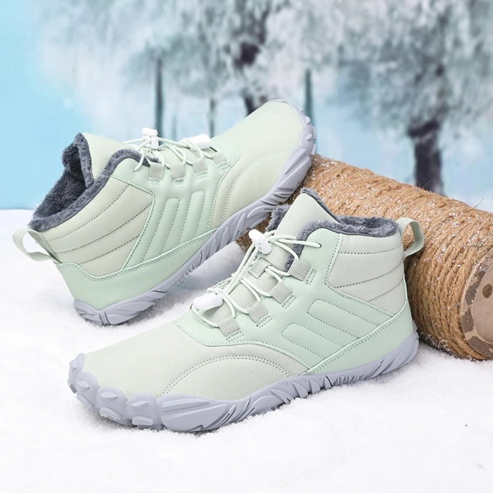 Ciepłe buty śniegowe Barefoot - FrostFlex-Zielony-36-Trend Polska