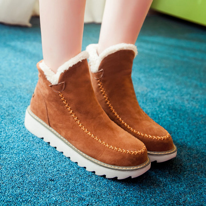 Ciepłe damskie buty - Ivy-Brązowy-34-Trend Polska