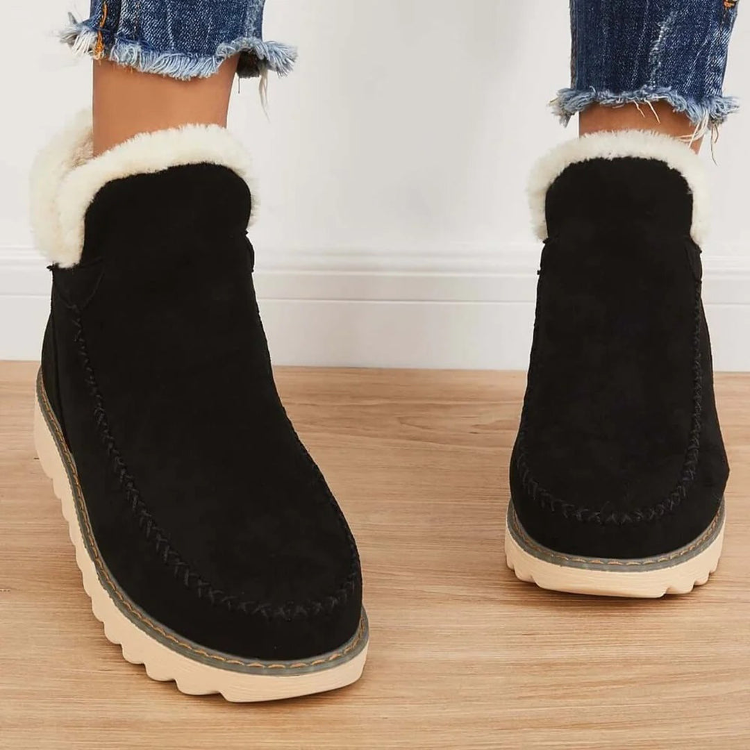 Ciepłe damskie buty - Ivy-Czarny-34-Trend Polska